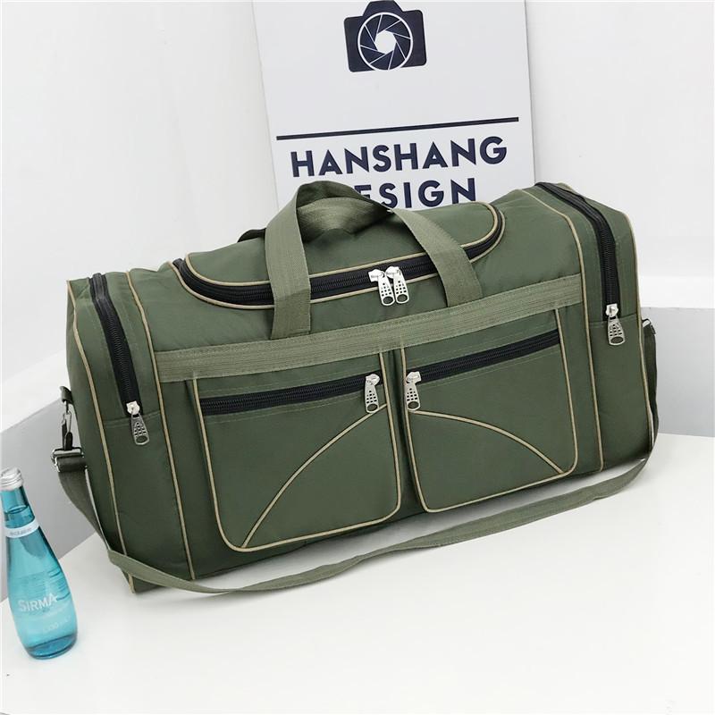 

Hot Sale 55-75L Oxford Duffel Travel Bag Single Shoulder Multi-functional Men's Large Hand Luggage Bag, Black color