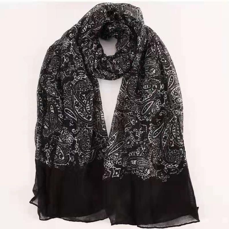 

Scarves Wholesale Mixed Color 5 Pieces Of Bali Yarn Fashion Classic Pattern Big Cashew 180*90CM Long Soft Shawl Ladies Scarf