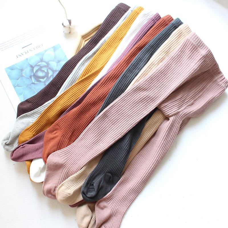 

Leggings & Tights Striped Baby Pantyhose Spring Autumn Children's Girls Candy Color Infant Knitted, Blue