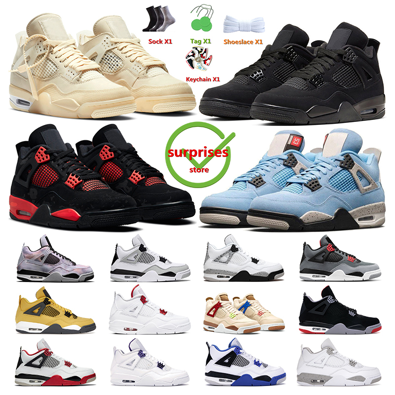 

men basketball shoes 4 Hyper Royal Mocha Bred Patent 4s Black Cat White oreo Sail Court Purple Flint women mens sports sneakers trainers outddor size US5.5-13, 34