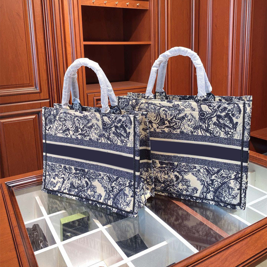 

Luxurys Book Fashion Shopping Embroidered Designers Tote Handbag Women Letter Canvas Bag Bags Bag Quality Shoulder High Crossbody Ndvsc