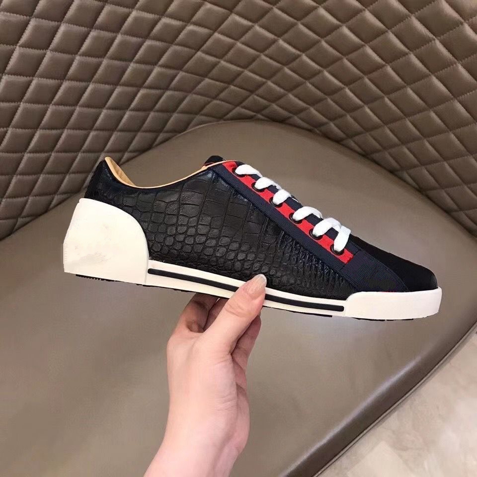 

2020 men's vintage low-top casual shoes men's designer casual shoes sneakers guchi sneakers EUR 38-45 wxv0001, Black