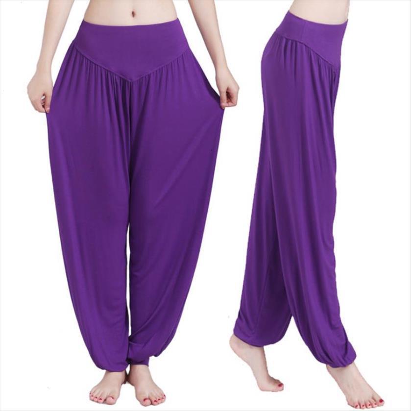 

high waist casual sweatpants women pant elastic sports modal solid trousers joggers wide leg femme autumn, Black;white
