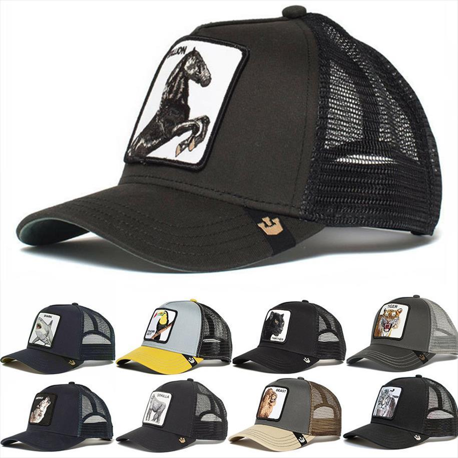 Étalon maille casquette de baseball brand de baseball anime panther camionneur chapeau papa net snapback femmes hommes goutte