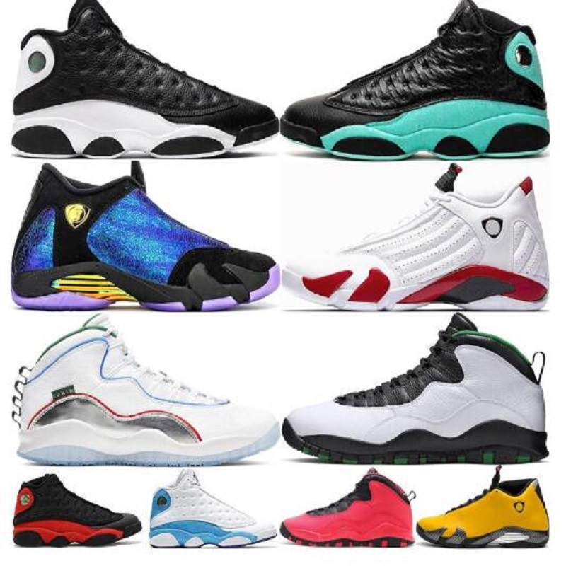 

Mens 13 13s basketball shoes jumpman sneakers playoff flint black cat island lucky green bred low pure platinum chaussures men trainers, # 47