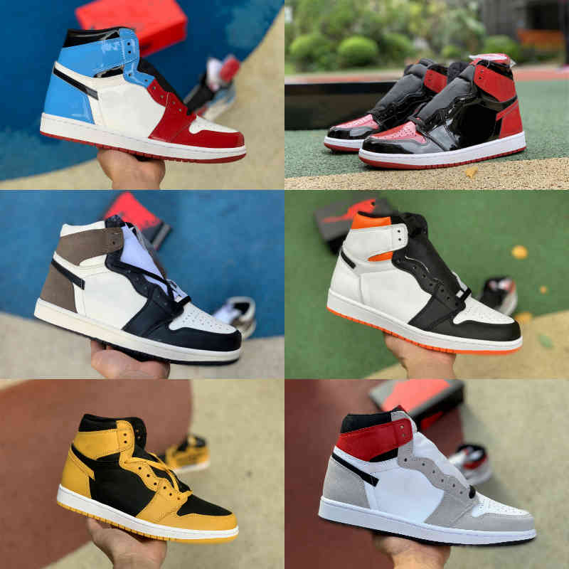 

Jumpman University Blue 1 1s High Basketball Shoes Mens Women DARK MOCHA Fearless Bred Patent UNC Pollen Hyper Royal Seafoam Chicago Bio Hack Shadow Trainer Sneakers, Please contact us