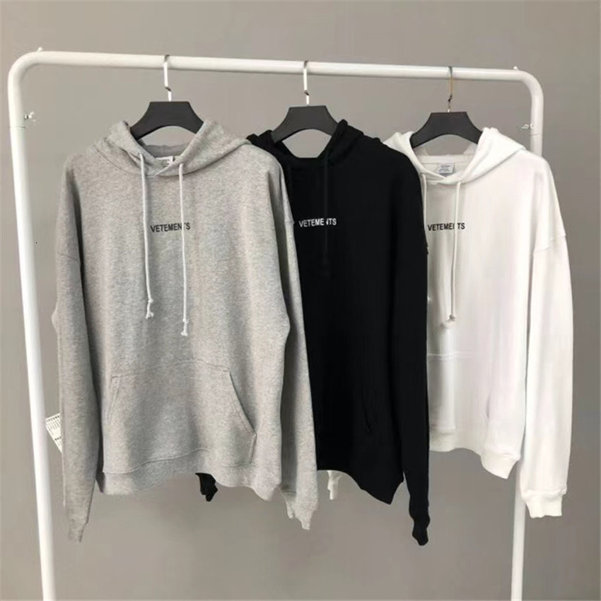 

2021 New Washing Label Hoodie Men Women Vetements Pullover Tonal Embroidered Vtm Pullovers Letters Printed Sweatshirts Ivls
