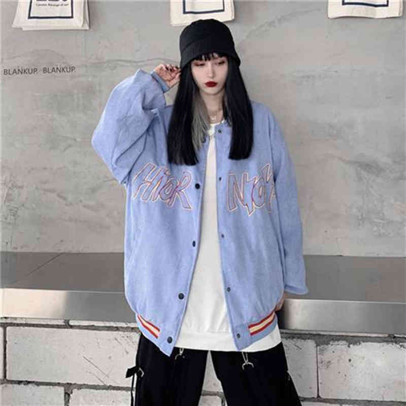 

women's jackets jacket college style baseball uniform female spring and autumn new korean student loose coat small thin 4o34, Black;brown