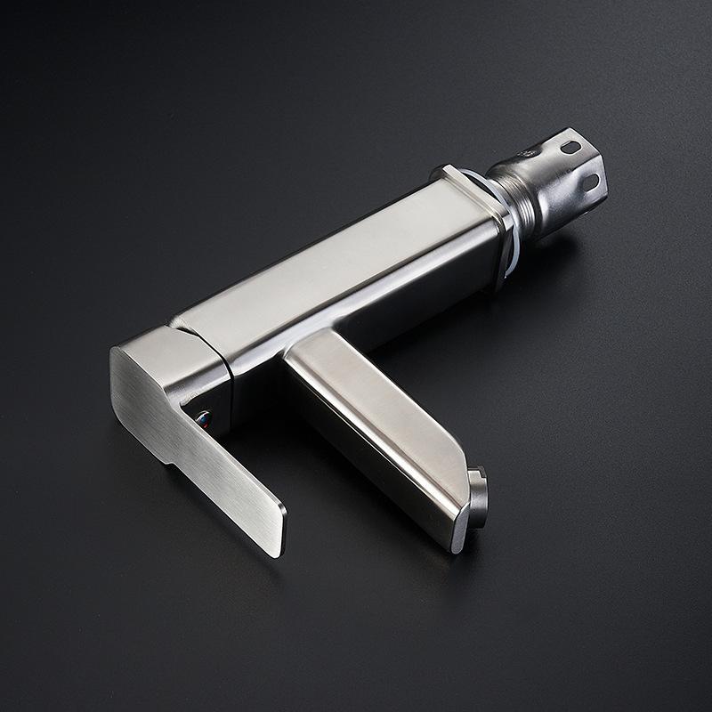 

Basin Faucet Sus304 Stainless Steel Material, Bathroom Cabinet, Wash Basin, Hot and Cold Water Universal Mixing Faucet