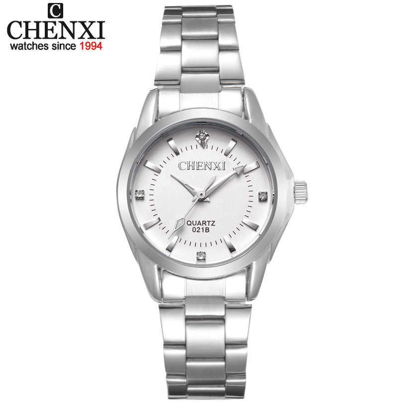 

CHENXI Luxury Brand Fashion watche xfcs Ladies Quartz Watch Women's Dress Clock Wristwatches relojes mujeres 210616, Blue dial