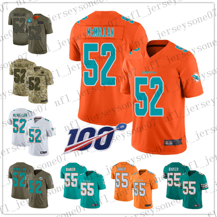

Custom Mens womens youth miami dolphins 52 Josh Rosen 55 Kenny Stills White Stitched Football 100th Season Vapor Limited Jersey, Black