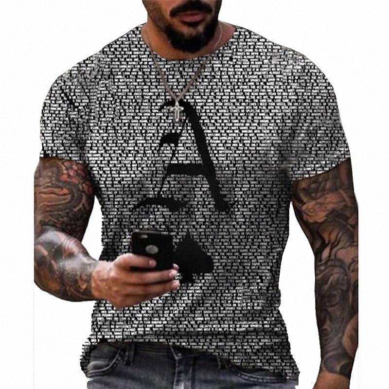 Tee Tee T-shirt 3D Imprimer la carte Imprimé graphique Poker Ronde Col Vacances quotidiennes Imprimé à manches courtes Casual Designer Grand et g