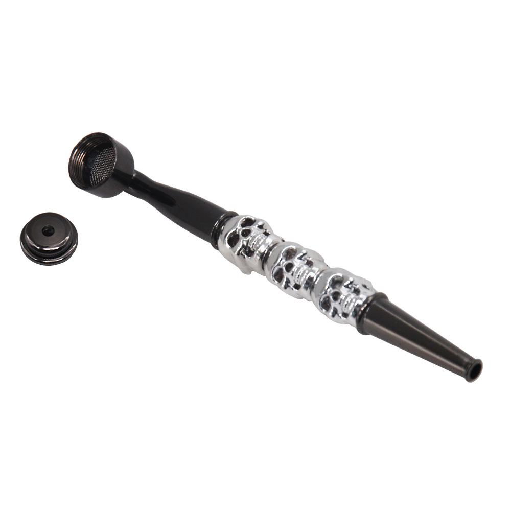

New fashion design multi colour skeleton removable, replaceble and easy cleaning metal tobacco smoking tool
