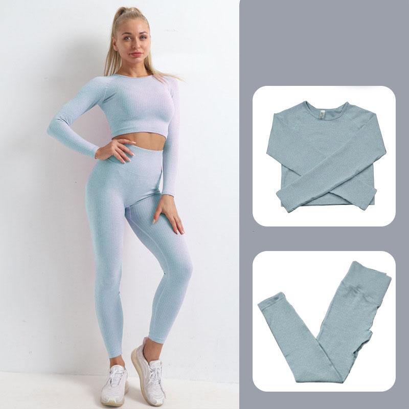 

Womens Clothes Conjunto Yoga Gym Set Women Komplety Damskie Sport Sets Workout Sportswear Two Piece Leggins Mujer Joggers Suit, Yoga sets 1