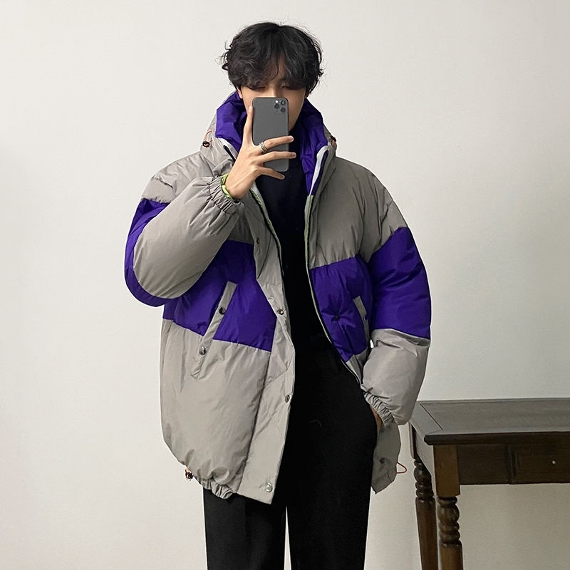 

2021 New Winter Cotton Padded Men's Plush Thickened Student Hoodie A233-9251-p185 Eot6, Gray