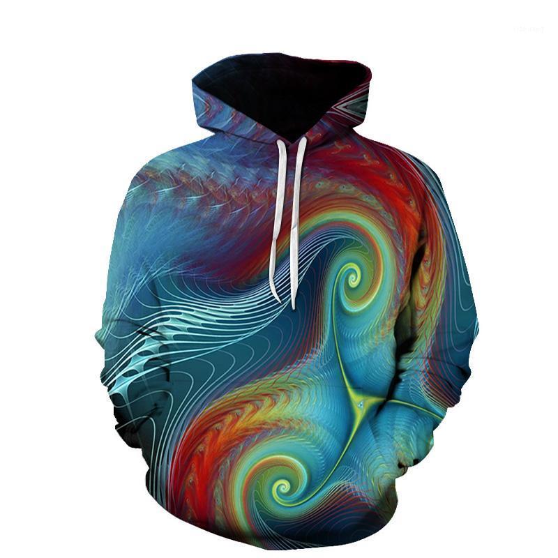 

Men's Hoodies & Sweatshirts Pullover All-Match 3D Printing Men Hooded Sweater Printed Magic Colorful Novelty Sweatshirt Mens Spring And Autu, T22475