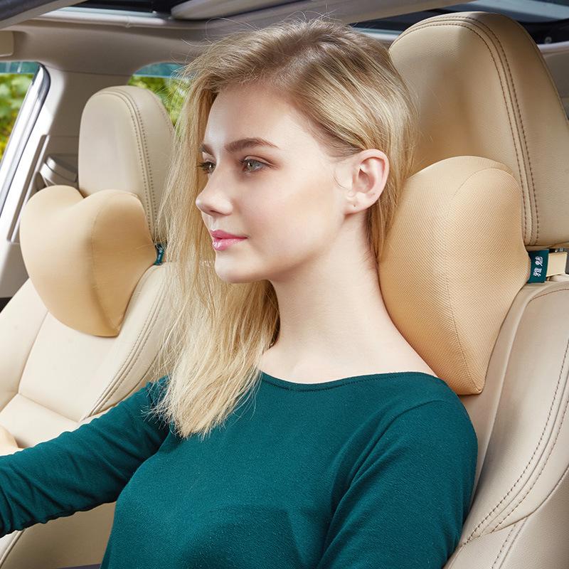 

Seat Cushions Car Neck Pillow Premium Interior Accessories Headrest Support For Driver Or Front Passenger -auto Gadgets