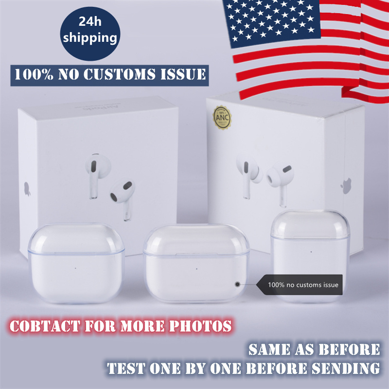 

For apple AirPods Pro 3 sleeve Cover Full Protective Case of airpods 2 and 1 Bluetooth Headset Set Clear Protecter Transparent PC Hard Shell