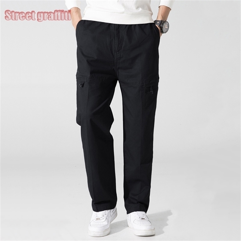 

Cargo Pants Trousers for Men Branded Men's Clothing Sports Pants for Men Military Style Trousers Men's Pants 211108, Khaki