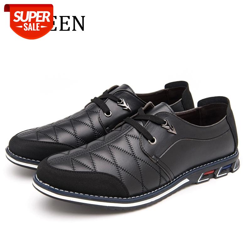 

YWEEN Autumn Men Shoes New Fashion Leather Causal Shoes Men Comfy PU Leather Men's Flats Brand Male Footwear Casual #Oe4X