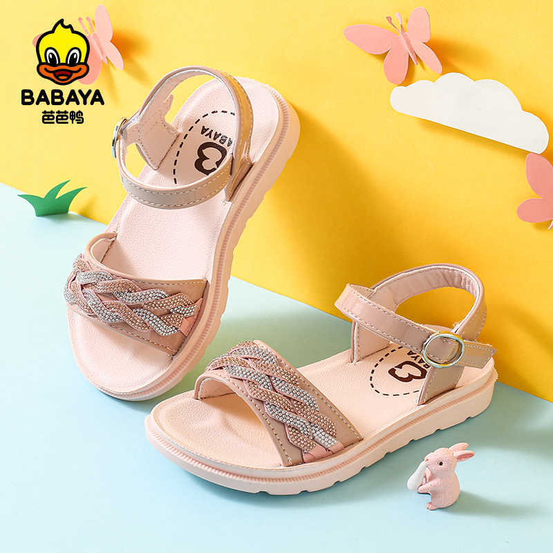 

Babaya Children's Sandals Girls Fashion Princess Shoes Breathable Casual Shoes 2021 Summer New Open-toed Girls Beach Shoes C0602, Pink