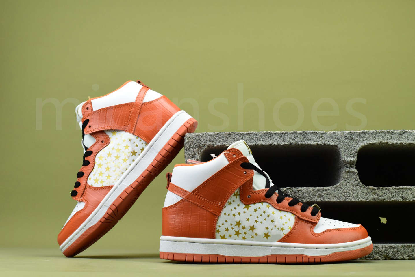 

Classic Crocodile Pattern Dunk High Pro SB Red Blue Orange Super Star Classic Men Women Sport Shoes Sneakers Dunks Athletic Shoes, White;red