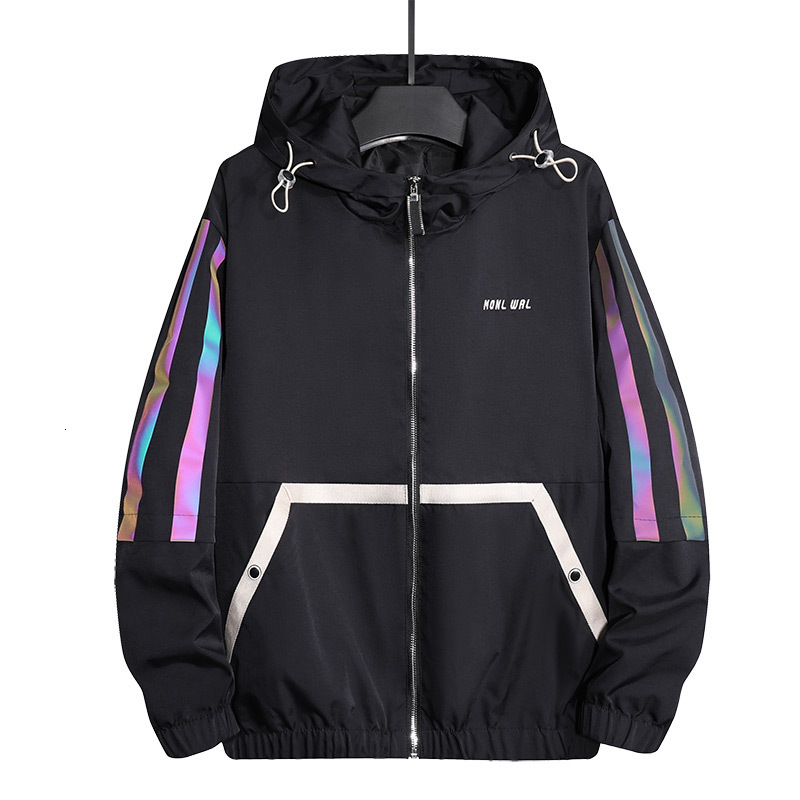

2021 New Spring Autumn Casual Basic Jacket Coat Men Fashion Clothes Mens Jackets Windbreaker Man Clothing Outerwear Plus Size -8xl 1aqt, Black
