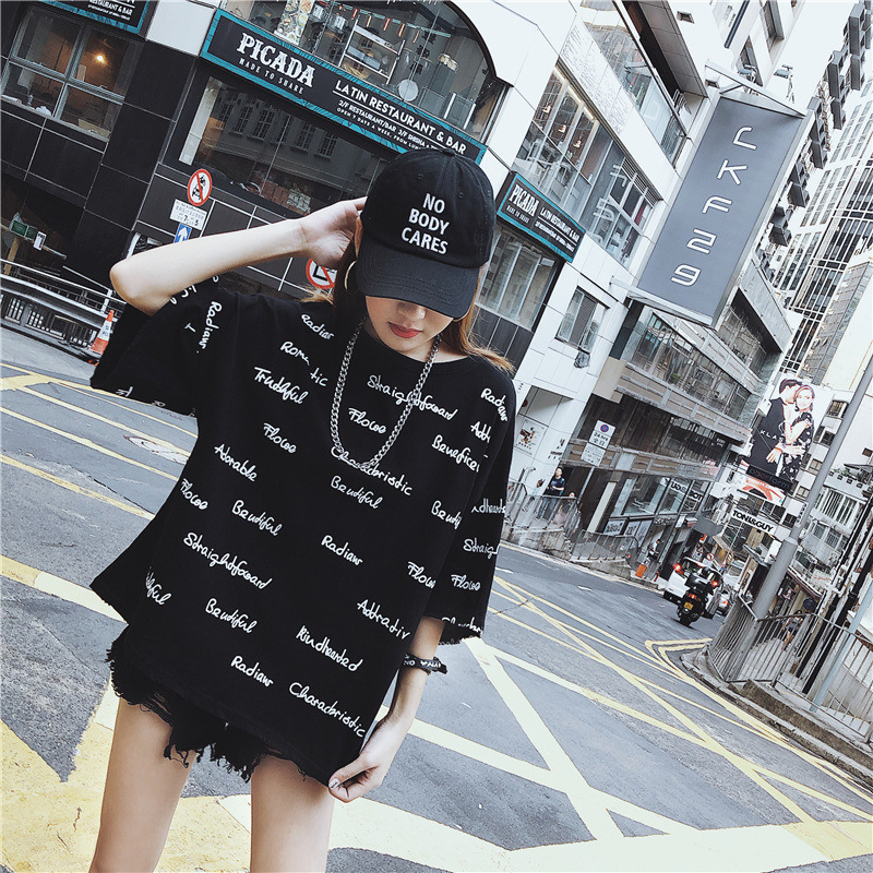 

2021 New Harajuku Hip Hop Loose Long T-shirt From School Summer Clothes of Men's Women C0dn, Purple
