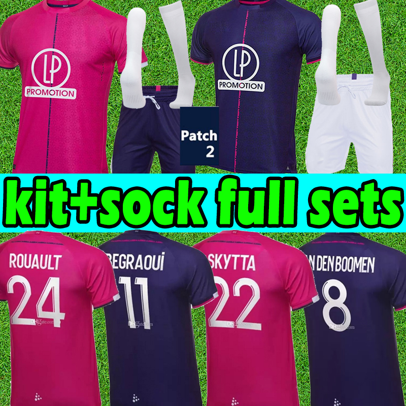 

21/22 Toulouse FC soccer jerseys 2021 2022 maillot de foot Home Away Rhys Healey Anriste Bayo Spierings Adli 21/22 Men Kids Kits sock Full sets football shirts uniforms, Black