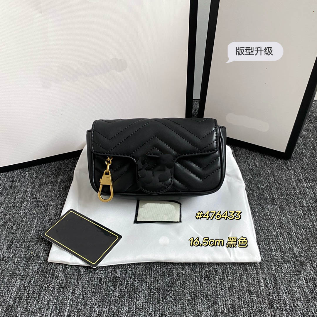 

Shoulder chain cross body women's luxury designer bag fashion women's camera handbag ordinary flip handbag zipper card seat wallet young Mini Leather Wallet 476433, 476433#naked pink