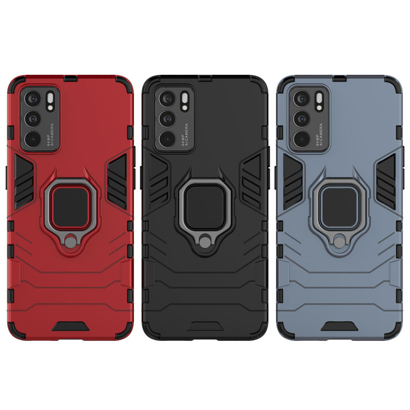 

Durable Hard PC + Flexible Silicon Bumper Armor Back Phone Cases For Oneplus 7 6T 7T 8 9 Pro One Plus Nord N10 N100 9R N200 5G, Red