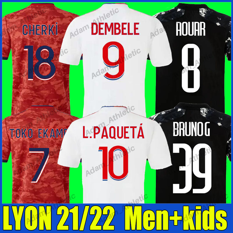 

Maillot OL Lyonnais soccer jerseys player version 2021/22 DEMBELE AOUAR .PAQUETA football shirts Lyon CHERKI BRUNO G. jersey REINE ADELAIDE, Black;yellow