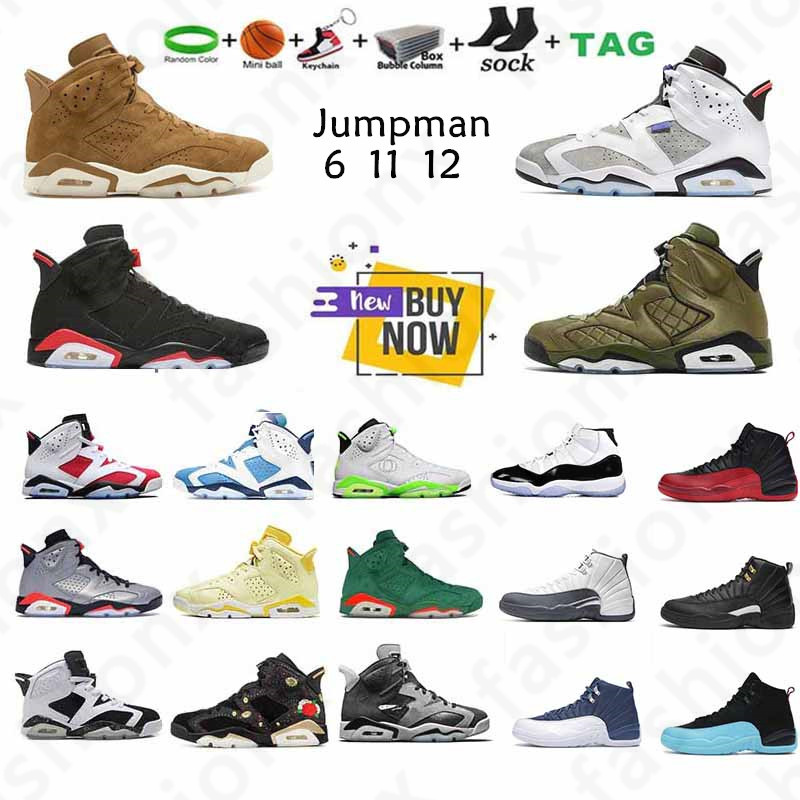 

jorden 6 Mens Basketball Shoes 6s Electric Green British Khaki Gold Hoops Sneakers Jumpmen 11 11s Low Legend Blue Concord High Space Jam 25th Womens Sports Trainers, 20 40-47
