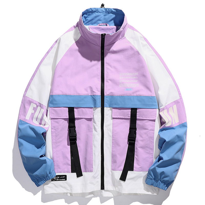 

New Harajuku Patchwork Coats 2021 Autumn Streetwear Vintage Windbreaker Korean Men Bomber Jackets Zipper Coat 473q Fa0q, Yellow