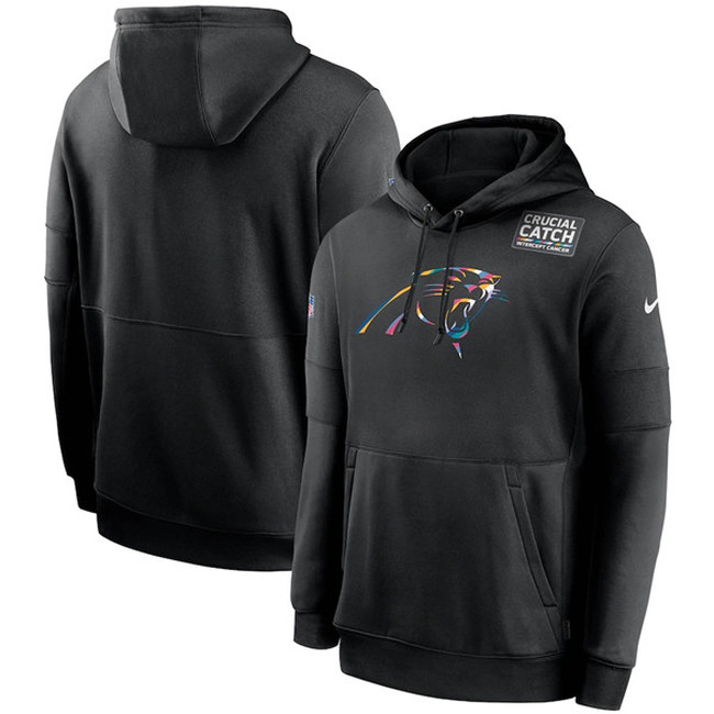 

CarolinaPanthersMEN 2020 Black Crucial Catch Sideline Performance Pullover Hoodie