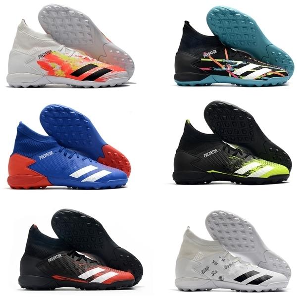 

Mens Cheap High Ankle Boots Soccer Shoes Predator Mutator 20.3 TF Indoor Leather Laceless Trainers Turf Socks Football Cleats -11, Color1# tf