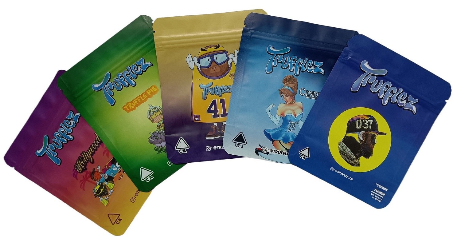 

Pouch Trufflez packaging packing bag Stand up The Dessert 3.5g 0.125 OZ Runz resealable edibles bags mylar empty Truffle package