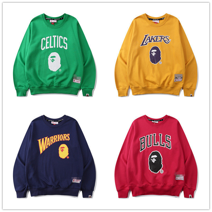 

New York Lakers Warriors Celtic Team Pullover P1WT, Black