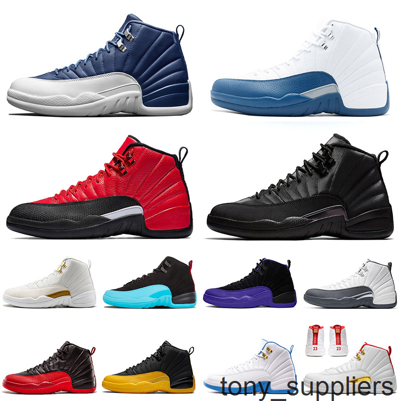 

2020 High Quality Mens Basketball 12 Stone Winterized WNTR Jumpman Sport Trainers Gamma Blue FIBA Designer Retro Shoes