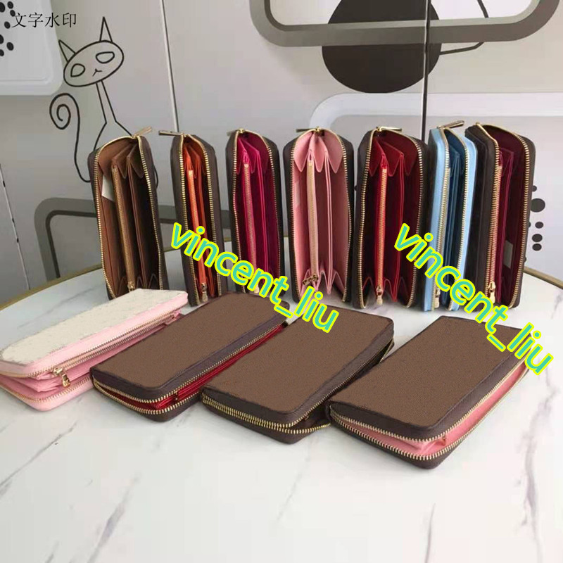 

popular Wallet good quality hot selling genuine leather Wallet for Women Purse Handbag Clutch Bag with box, Red;black