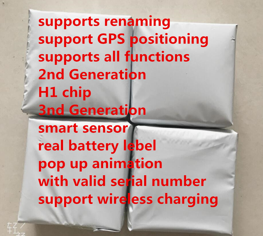 

H1 chip Renamed headset AP2 Ap3 Generation pro Wireless Charging Bluetooth Earphones GPS Positioning With Valid serial number 2nd