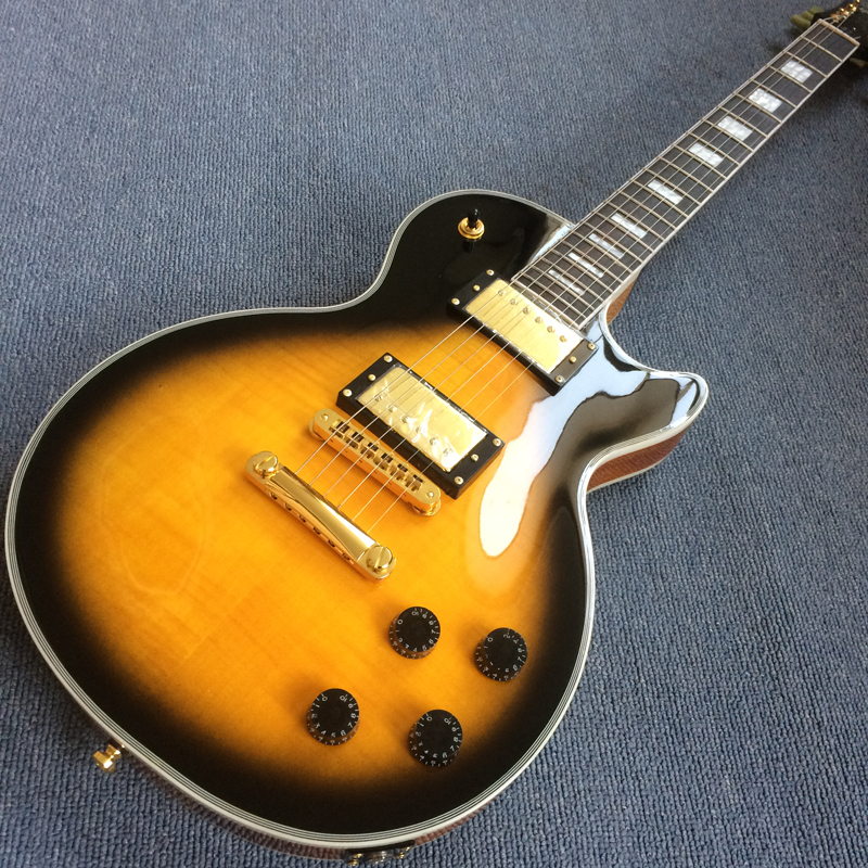 

High Quality Electric Guitar,Mahogany body and neck,Rosewood Fingerboard with frets binding,Gold hardware,tone-pro bridge190110