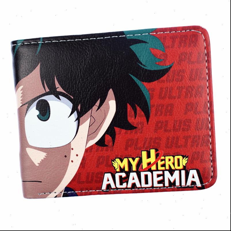 

sell my hero academia wallet with card holder coin pocket, Red;black