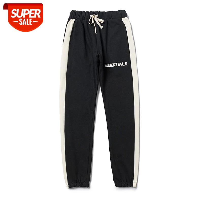 

Autumn Winter FOG High Quality Essentials Kanye West Women Men Sweatpants Pants Hiphop Streetwear Men Pants Joggers Trousers #S78F, Black