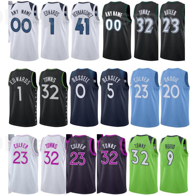 

Minnesota Timberwolves Print Basketball Jake Layman Jersey 10 Jaden McDaniels 3 Juancho Hernangomez 41 Ricky Rubio 9 Josh Okogie 20, Black;red