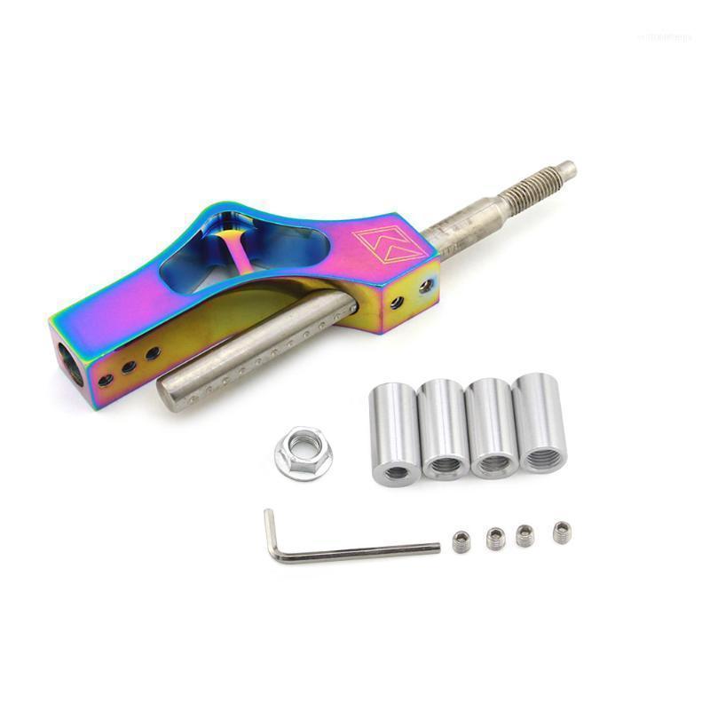 

Shift Knob Neo Chrome Gear Lever Extension Stick Adjustable Height Car Shifter Extender Kit Aluminum Rainbow Color1