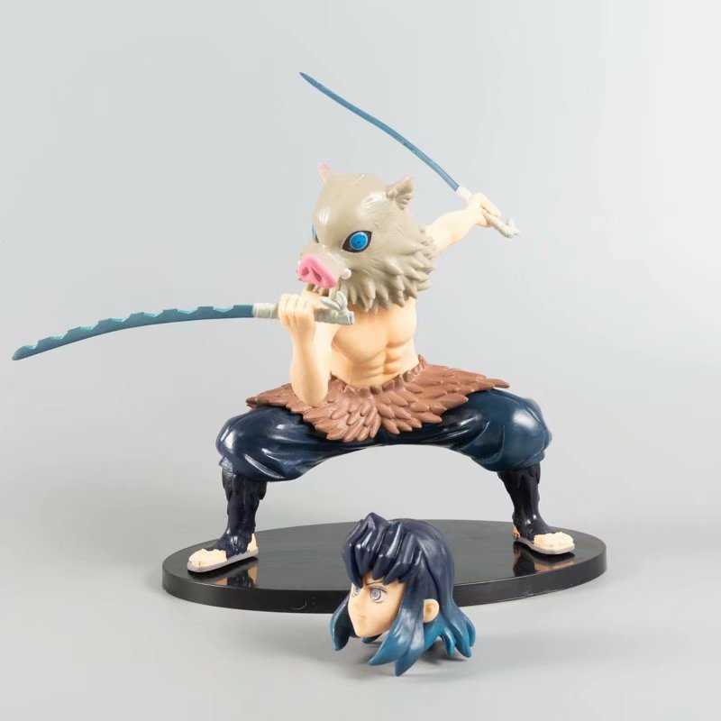 

Devil's Blade Anime Figure Hashibira Inosuke Battle Ver. PVC Action Figure Demon Slayer Kimetsu No Yaiba Model Toys Dolls Decor Q0722