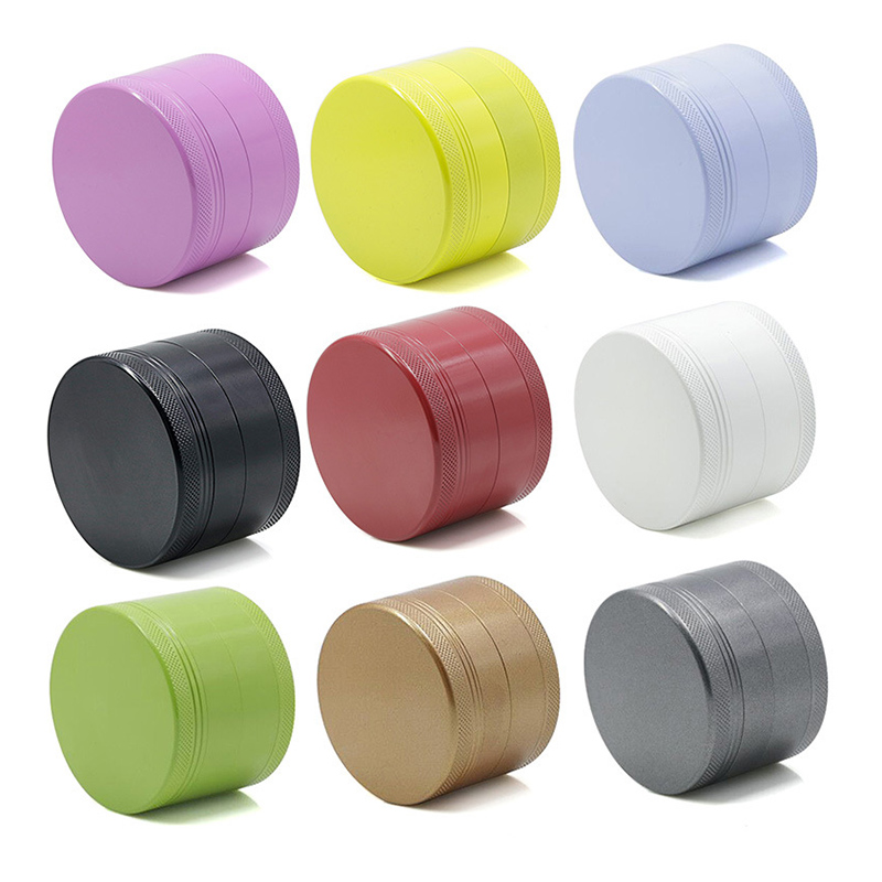 

Ceramic Coating Grinder Smoking Accessories Non-stick 4 Parts Dry Herb Grinders 40 50 55 63mm Metal Crushers Multi Colors