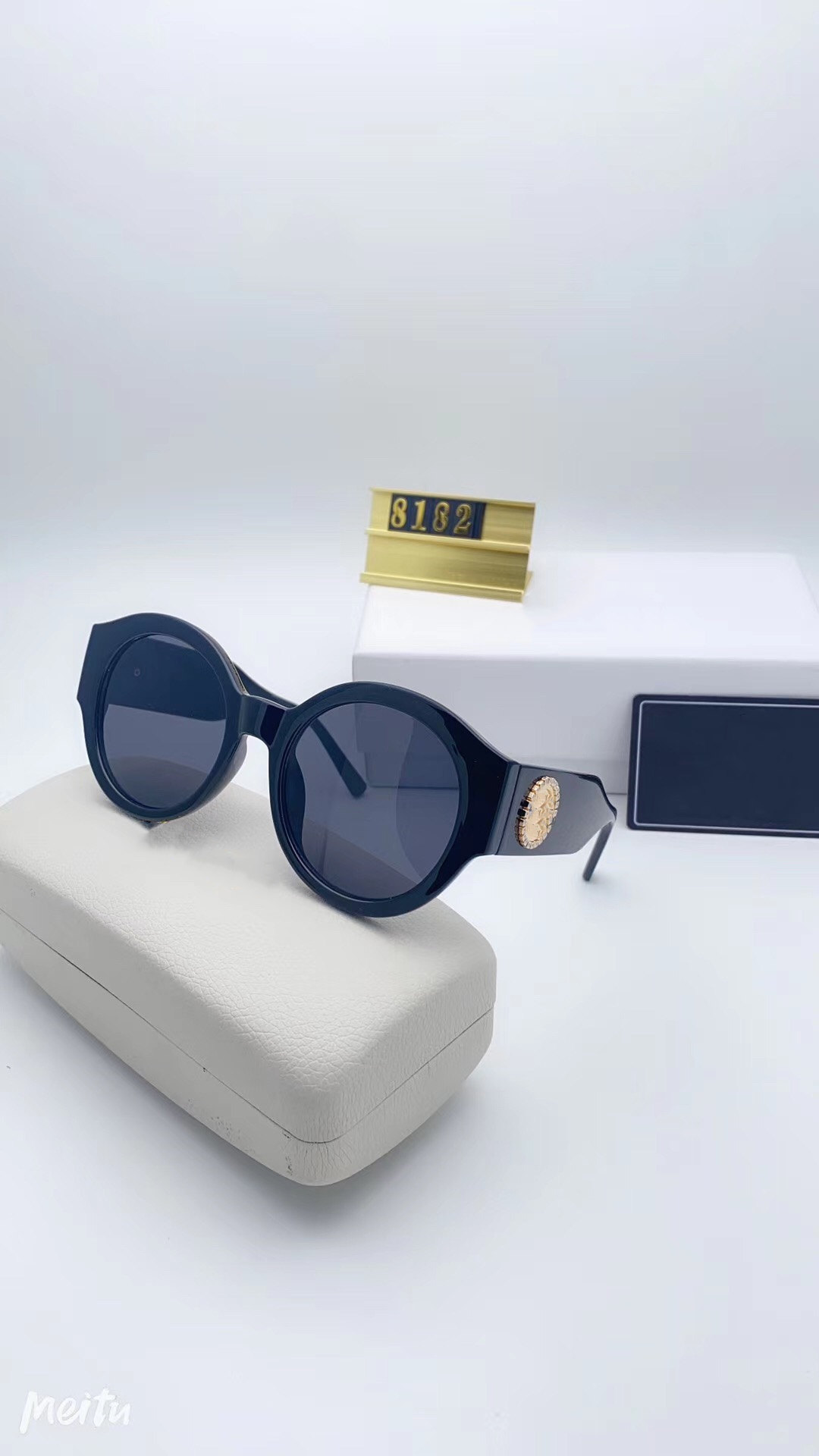 

4353 GB1 87 Black Grey Polarized Womens Sunglasses 51mm Unisex Designer Sunglasses Luxury Sunglasses Fashion Brand for mens woman Glasses, White;black