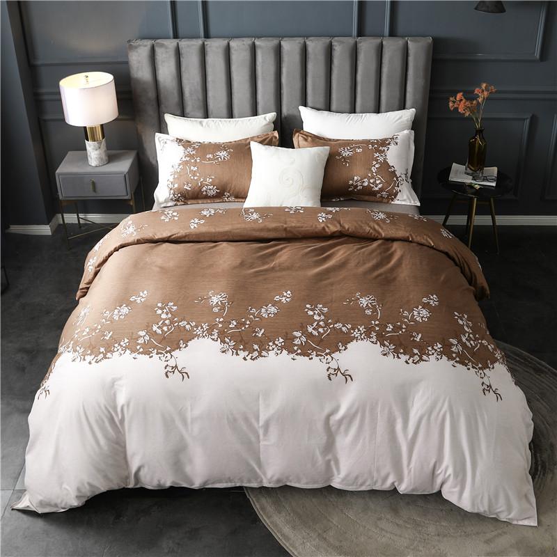 

Covers Nordic 240x220 Classic Floral Printed Quilt Cover 200x200 Bedding Set bed cover Single Double Queen King Size Duvet, A1